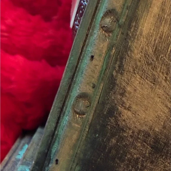 Mantel Clock - Inspired Vintage BrownBlack Finish With Green Patina - Picture 6 of 12